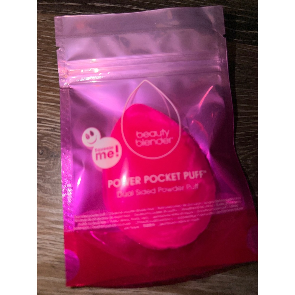 Beautyblender Power Pocket Puff Dual Sided Powder Puff Teardrop Face Makeup